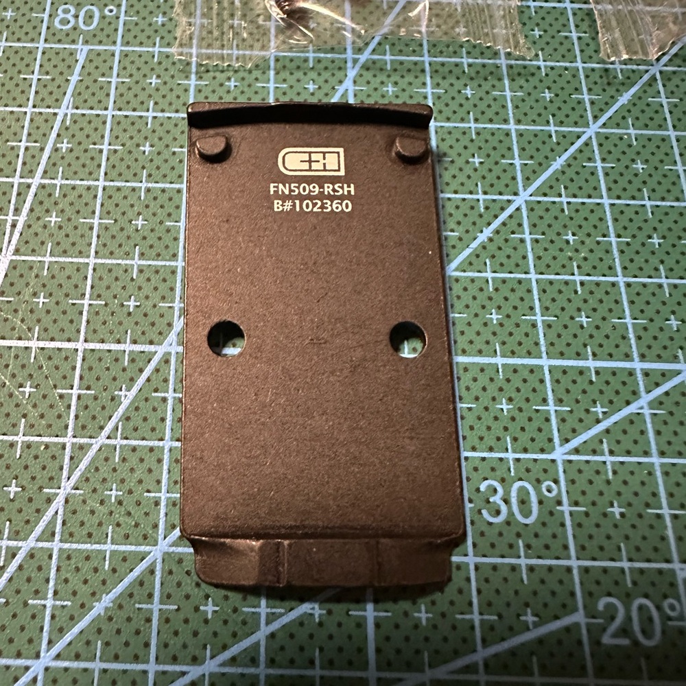 C+H precision optics adapter plate.